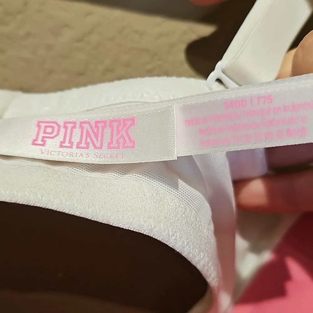 Victoria's Secret PINK Wear Everywhere Multi Way Bra White Size 34DD - Picture 2 of 4